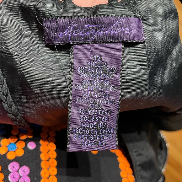 Floral Shiny Metallic Vintage y2k Whimsgoth Coquette Coastal Formal Prom Evening - Picture 7 of 10